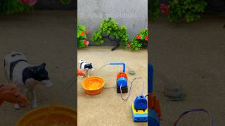 tractor project video mini water pump making horse water will drink # 820