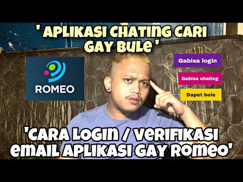 CARA LOGIN / VERIFIKASi EMAIL APLIKASI G4y ROMEO || Aplikasi Cari Pacar Bule !!