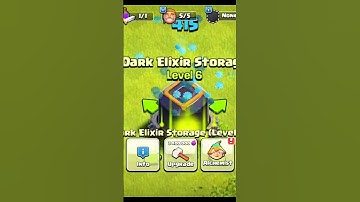 Dark Elixir Storage Max|level max Dark Elixir Storage|#coc #shorts #clashofclans