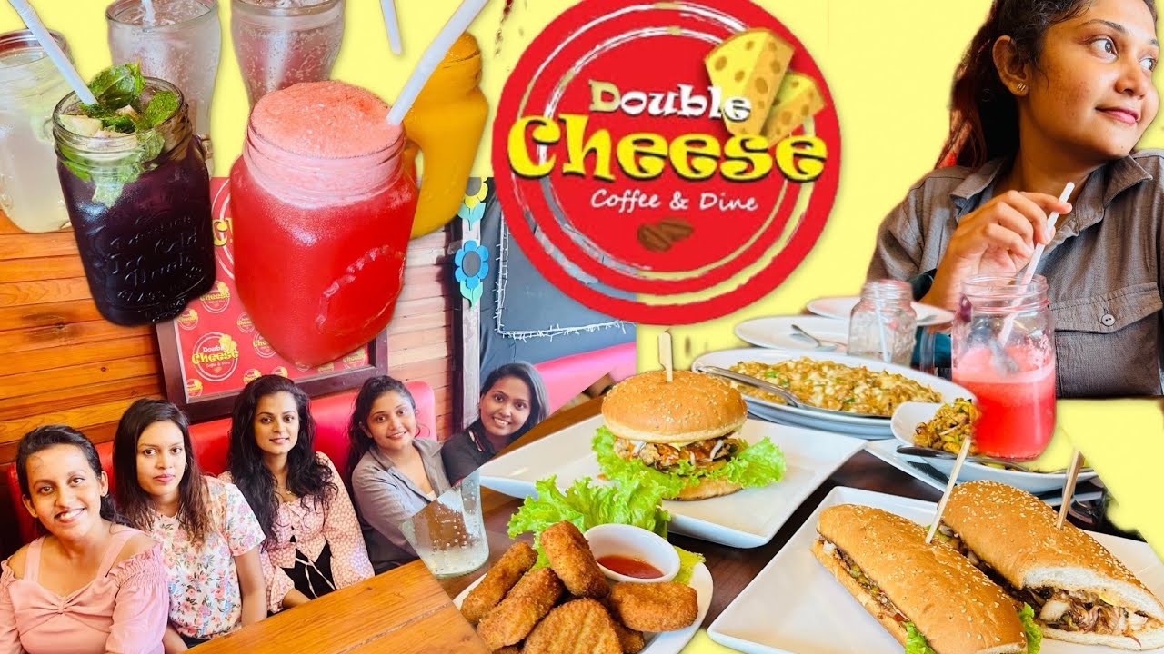 යාලුවෝ එක්ක හිටපු අන්තිම දවස🥹 Food Review Double Cheese Coffee & Dine😱