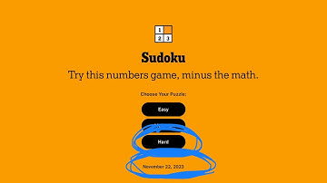 NYT Sudoku Hard Solution for 11/22/23