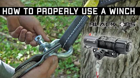 How to Use a Winch, Snatch Block and Tree Save on the Trail | Black Op Series Winches