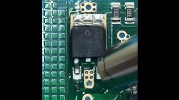 Desoldering mosfet transistor Hand Desoldering Techniques #mosfet #pcb #pcbuild #electronic #shorts