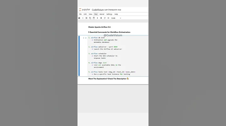 Master Apache Airflow CLI: 5 Essential Commands for Workflow Orchestration #AirflowCLI #DataEngine