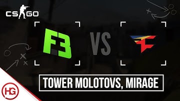 FlipSide vs FaZe - Mirage, A Site Execute Tower Molotovs (CS:GO Strategy Breakdown #30)