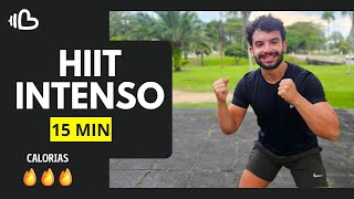 🚨 15 MIN para SECAR! Cardio HIIT Intenso para Derreter GORDURA (Em Casa) - Lucas Ramos #hiit