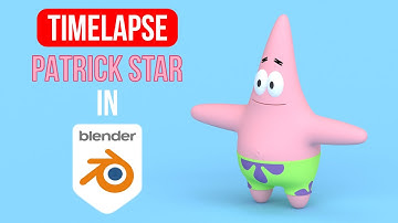 [Blender] Patrick Star from "SpongeBob SquarePants" in 3D - Character Modeling | Timelapse