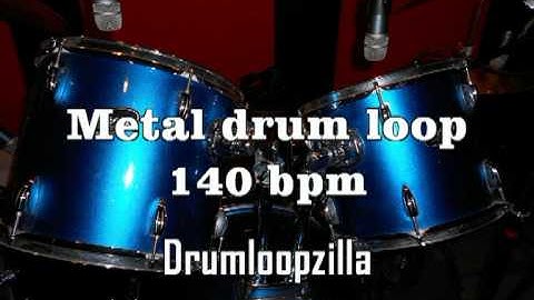 Metal Drum Loop #3 140 bpm