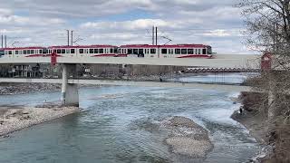 The Lightrail in Calgary, Canada 2024