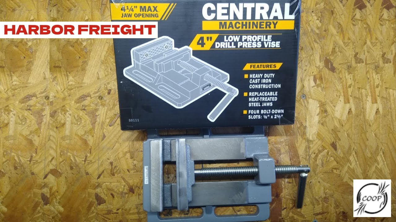 Harbor Freight Central Machinery Low Profile Drill Press Vise YouTube