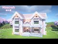 マイクラ建築 桜とペールオークを使った白ピンクの家の作り方 マインクラフト Minecraft マイクラ建築 桜とペールオークを使った白ピンクの家の作り方 マインクラフト Minecraft