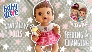 Baby Alive feeding and changing Routine|2Under2| Role~Play| Reborns World