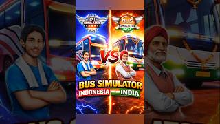 Bus Simulator Indonesia vs Bus Simulator India 🌧️ Rain Gameplay Comparison |Which is More Realistic