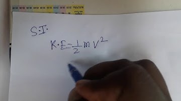 Kinetic energy SI unit