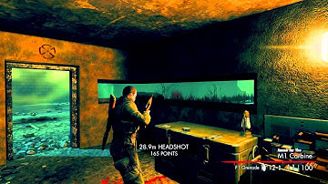 Sniper Nazi Zombie Army (PC) walkthrough - Library of Evil