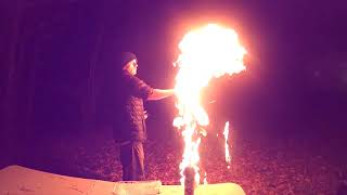 Butane Soap Bubble Fire Testing