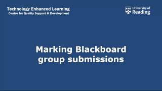 Marking Blackboard group submissions screenshot 5