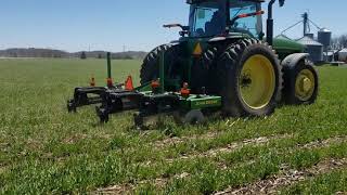 John Deere 8400 and 2100 deep ripper