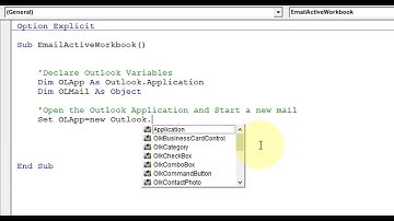 VBA Tips #6 - Outlook Automation-Mailing the Active Workbook as an Attachment