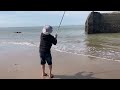 Pche surfcasting dans les blockaus en charente maritime