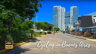 Morning Bike Ride in Buenos Aires, Argentina  4K HDR