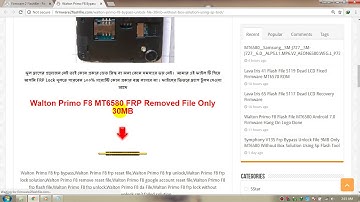 Walton Primo F8 Frp Removed File With Sp Flash Tool,