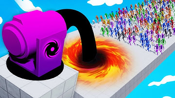 1,000,000 RAGDOLLS vs GRAVITY CANNON