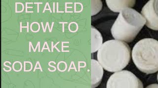 HOW TO MAKE SODA LAUNDRY SOAP( 3 different methods, Starts on how to bleach palm oil for soda soap)