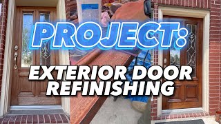 Before/After Exterior Door Refnishing - How-To's included in our Playlists!
