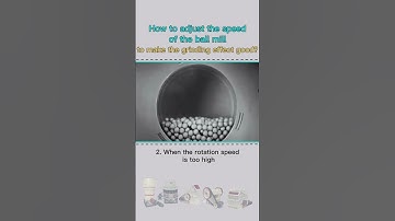 Why should the ball mill be adjusted to an appropriate speed?