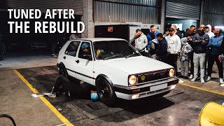 My 1.8T 20v Mk2 is back after a engine and gearbox rebuild | Dyno night at Infinity Performance