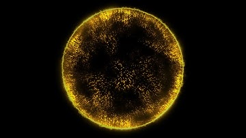 Artificial Intelligence Abstract Golden Sphere Animation