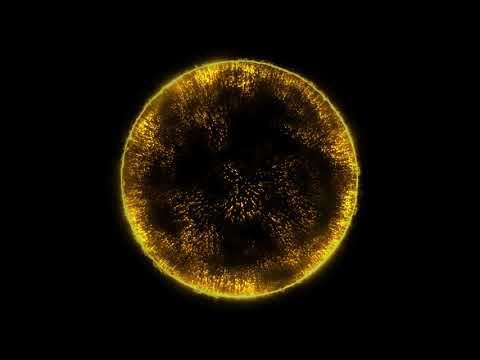 Artificial Intelligence Abstract Golden Sphere Animation