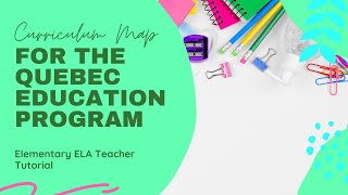 Curriculum Map Template for the Quebec Education Program
