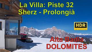Ski Dolomites | Sherz to Prolongià | 4K HDR PQ | 2026