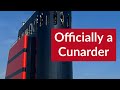 Queen anne is officially a cunarder  249th cunard ship handed over