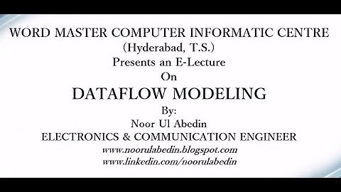 How to write a Verilog HDL Code using Dataflow Modeling by Noor Ul Abedin
