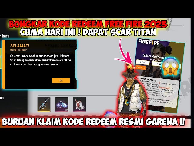 BONGKAR!! KODE REDEEM FREE FIRE TERBARU 12 MARET 2023 HARI INI class=