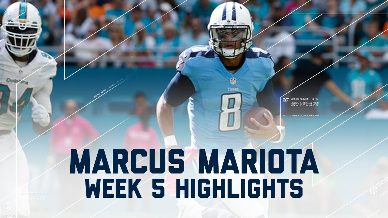 Marcus Mariota won't play in Week 5's Titans vs. Dolphins showdown