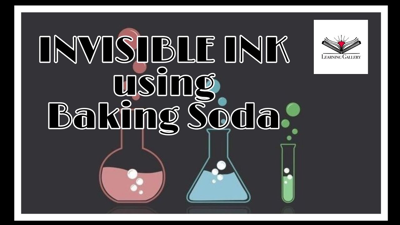 How to make Invisible Ink with Baking Soda only YouTube