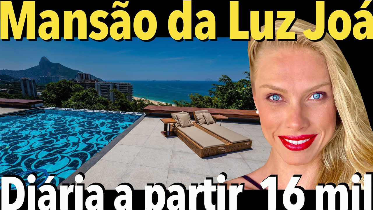 Mansão para temporada Casa da LUZ 4 suítes São Conrado Venda Temporada Casa de LUXO BRASIL #RJ49