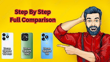 Tecno Spark 10 Vs Tecno Spark 10 Pro Vs Tecno Spark 10C | Step By Step Full Comparison