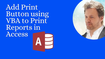 VBA Print Button MS Access
