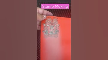 Cool Stamp Making #shorts #stamping #stampmaking #glowforge #makingastamp #viral #tiktok
