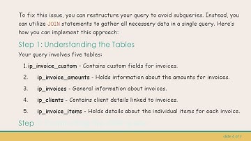Resolving MySQL Subquery returns more than 1 row Error