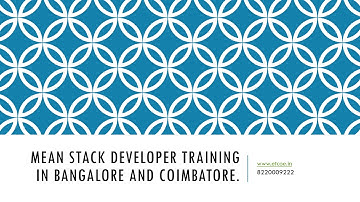 Mean Stack Developer Training in Bangalore and Coimbatore-etcoe