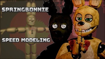 Modeling SpringBonnie...Part 1 (Blender/FNAF) (Speed Modeling)