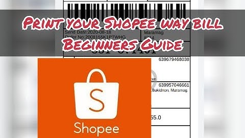 How to Print Shopee way bill 2020.Using cellphone
