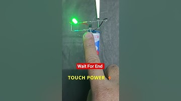 Touch Karte Hi Bulb ON 😱  BC547 Touch Switch #shorts # youtube #youtubeshorts #experiment