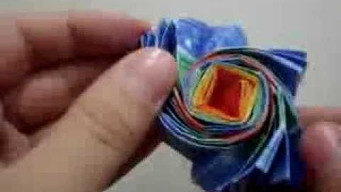 Origami 16x16 Iso-Area Flasher designed by Jeremy Shafer and Chris Palmer (Not a Tutorial)